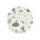 MimiNu - Aparatoare pentru patut 120x60 cm Din bumbac certificat Oeko Tex Standard 100 Cu inaltimea de 30 cm Cu panglici Forest 