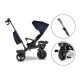 Lionelo - Tricicleta Kori Cu suport de picioare Control al directiei Scaun reversibil Rotire 360 grade Pliabila Conform cu stand