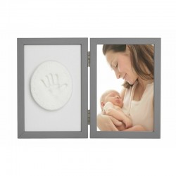 Baby HandPrint - Kit rama foto 10x15 cm Cu amprenta Tiny Memories Non-toxic Conform cu standardul european de siguranta EN 71-3: