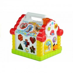 Hola Toys - Casuta educativa Happy House Cu sortator si pian