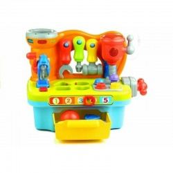 Hola Toys - Jucarie interactiva banc de lucru multifunctional cu muzica si lumini