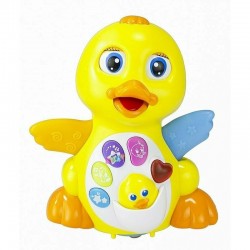Lean Toys - Jucarie interactiva Ratusca muzicala si luminoasa