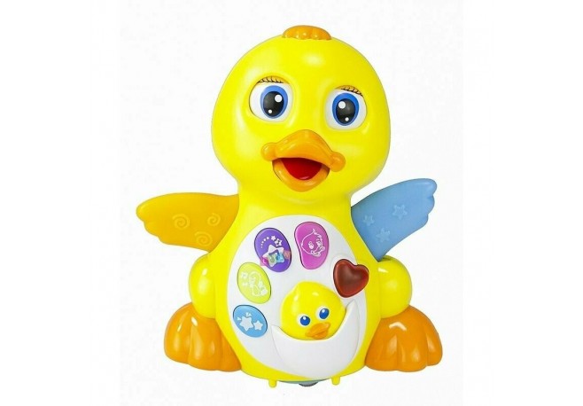 Lean Toys - Jucarie interactiva Ratusca muzicala si luminoasa
