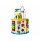 Lean Toys - Cub din lemn cu activitati