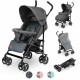 Lionelo - Carucior sport Elia Cu husa de picioare Cu plasa de tantari Conform cu standardul european de securitate EN1888-1 Gri