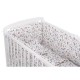 BabyNeeds - Lenjerie patut 5 piese Cu doua protectii laterale Pernuta Plapumioara Cearceaf Din bumbac Pentru patut 120x60 cm Uni