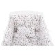 BabyNeeds - Lenjerie patut 5 piese Cu doua protectii laterale Pernuta Plapumioara Cearceaf Din bumbac Pentru patut 120x60 cm Uni