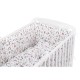 BabyNeeds - Lenjerie patut 5 piese Cu doua protectii laterale Pernuta Plapumioara Cearceaf Din bumbac Pentru patut 120x60 cm Uni