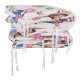 Babyneeds - Set 2 bucati aparatori pat 2 x 180x35 cm Bumbac pentru patut 120x60 cm Bufnitele vesele Alb