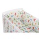 BabyNeeds - Lenjerie patut 5 piese Cu doua protectii laterale Pernuta Plapumioara Cearceaf Din bumbac Pentru patut 120x60 cm Din