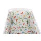 BabyNeeds - Lenjerie patut 5 piese Cu doua protectii laterale Pernuta Plapumioara Cearceaf Din bumbac Pentru patut 120x60 cm Din