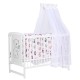 Babyneeds - Baldachin din voal Pentru patut 120x60 cm Alb cu fundita