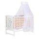 Babyneeds - Baldachin din voal Pentru patut 120x60 cm Alb cu fundita