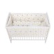 BabyNeeds - Lenjerie patut 5 piese Cu doua protectii laterale Pernuta Plapumioara Cearceaf Din bumbac Pentru patut 120x60 cm Vra