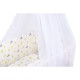 BabyNeeds - Lenjerie patut 6 piese Cu baldachin Cu doua protectii laterale Pernuta Plapumioara Cearceaf Din bumbac Pentru patut 