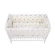 BabyNeeds - Lenjerie patut 6 piese Cu baldachin Cu doua protectii laterale Pernuta Plapumioara Cearceaf Din bumbac Pentru patut 
