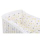 BabyNeeds - Lenjerie patut 6 piese Cu baldachin Cu doua protectii laterale Pernuta Plapumioara Cearceaf Din bumbac Pentru patut 