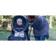 Petite&Mars - Sac de iarna pentru carucior landou sau scaun auto Jibot 100x48 cm Impermeabil Cu elemente reflectorizante Extensi