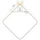 Qmini - Prosop pufos cu gluga pentru bebelusi si copii Din bambus Dimensiune 85x85 cm Rabbit Yellow