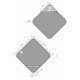 Qmini - Prosop pufos cu gluga pentru bebelusi si copii Din bambus Dimensiune 85x85 cm Clouds Grey