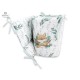 MimiNu - Aparatoare pentru patut 120x60 cm Din bumbac certificat Oeko Tex Standard 100 Cu inaltimea de 30 cm Cu panglici Lulu Na