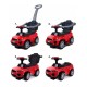 Lean Toys - Masinuta de impins 614W Cu maner de impins detasabil Cu protectii laterale Cu melodii si claxon Cu suport jucarii su