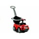 Lean Toys - Masinuta de impins 614W Cu maner de impins detasabil Cu protectii laterale Cu melodii si claxon Cu suport jucarii su