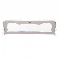 Qmini - Bariera de pat Rhea 150 x 42 cm Inaltimea 42 cm Instalare usoara Cu inclinare la 180 grade Grey