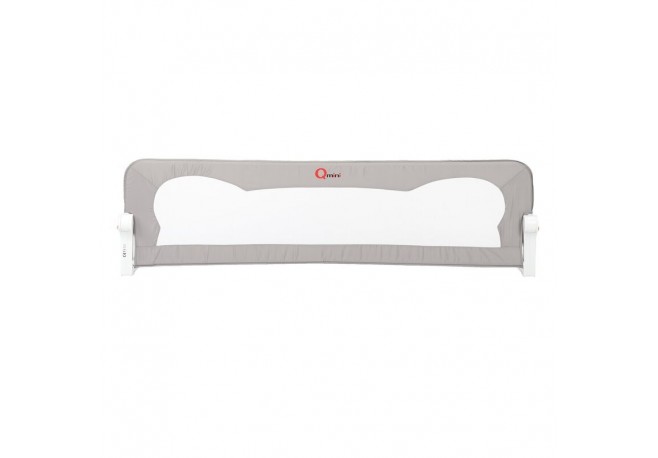 Qmini - Bariera de pat Rhea 150 x 42 cm Inaltimea 42 cm Instalare usoara Cu inclinare la 180 grade Grey