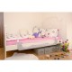 Qmini - Bariera de pat Rhea 150 x 42 cm Inaltimea 42 cm Instalare usoara Cu inclinare la 180 grade Grey