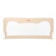 Qmini - Bariera de pat Seth 150 x 66 cm Inaltimea 66 cm Instalare usoara Cu inclinare la 180 grade Beige