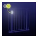Lionelo - Poarta de siguranta prin presiune Truus Slim Led  Cu lumina Led cu senzor 105 cm Conform cu standardul european de sec