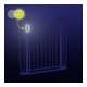 Lionelo - Poarta de siguranta cu suruburi Truus Slim Led  Cu lumina Led cu senzor 105 cm Conform cu standardul european de secur