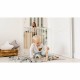 Lionelo - Poarta de siguranta cu suruburi Truus Slim Led  Cu lumina Led cu senzor 105 cm Conform cu standardul european de secur