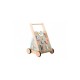 Joueco - Antepremergator cu activitati Familia Wildies Din lemn certificat FSC 53x33 cm 12 luni+ Multicolor
