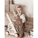 Joueco - Antepremergator cu activitati Familia Wildies Din lemn certificat FSC 53x33 cm 12 luni+ Multicolor