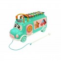 Huanger Toys - Jucarie autobuz cu sortator si xilofon