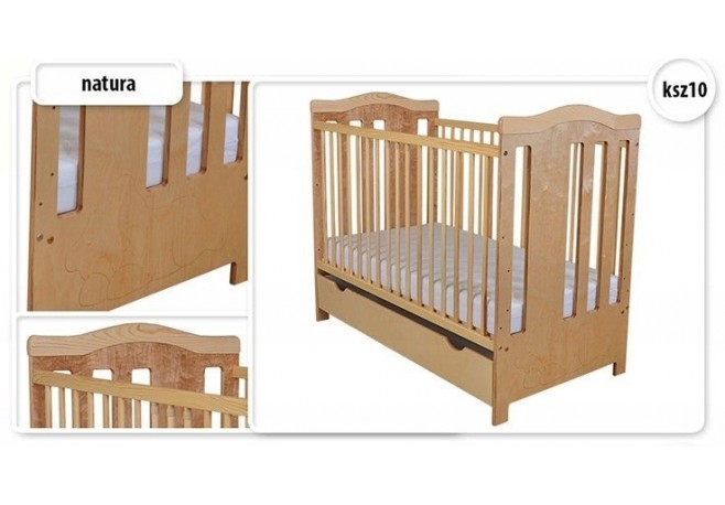 Patut pentru copii 120x60 Kerttu Teddy cu Sertar