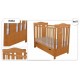 Patut pentru copii 120x60 Kerttu Teddy cu Sertar