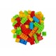 Lean toys - Blocuri de constructie Set 86 piese Cu plasa cu fermoar si maner Multicolor