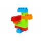 Lean toys - Blocuri de constructie Set 86 piese Cu plasa cu fermoar si maner Multicolor