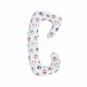 BabyNeeds - Perna 3 in 1 pentru gravide si bebelusi Soft Cu husa din bumbac Bufnite Gri-rosu