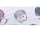 BabyNeeds - Perna 3 in 1 pentru gravide si bebelusi Soft Cu husa din bumbac Bufnite Gri-rosu