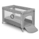 Lionelo - Patut pliant cu un nivel Stefi Cu intrare laterala cu fermoar 2 roti 120x60 cm Conform cu standardul european de secur