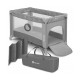 Lionelo - Patut pliant cu un nivel Stefi Cu intrare laterala cu fermoar 2 roti 120x60 cm Conform cu standardul european de secur