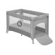 Lionelo - Patut pliant cu un nivel Stefi Cu intrare laterala cu fermoar 2 roti 120x60 cm Conform cu standardul european de secur
