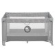 Lionelo - Patut pliant cu un nivel Stefi Cu intrare laterala cu fermoar 2 roti 120x60 cm Conform cu standardul european de secur