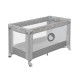 Lionelo - Patut pliant cu un nivel Stefi Cu intrare laterala cu fermoar 2 roti 120x60 cm Conform cu standardul european de secur