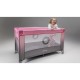 Lionelo - Patut pliant cu un nivel Stefi Cu intrare laterala cu fermoar 2 roti 120x60 cm Conform cu standardul european de secur