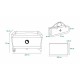 Lionelo - Patut pliant cu un nivel Stefi Cu intrare laterala cu fermoar 2 roti 120x60 cm Conform cu standardul european de secur